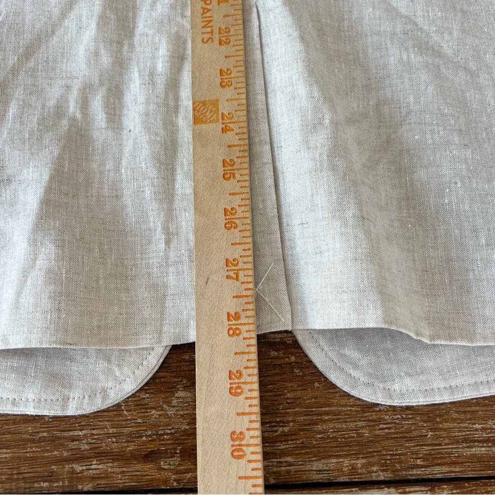 Talbots Linen Blazer Light Beige Classic Neutral One Button Women’s Size 16 - Picture 14 of 16